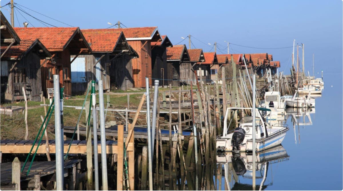 Vue de Gujan-Mestras sur le Bassin d'Arcachon